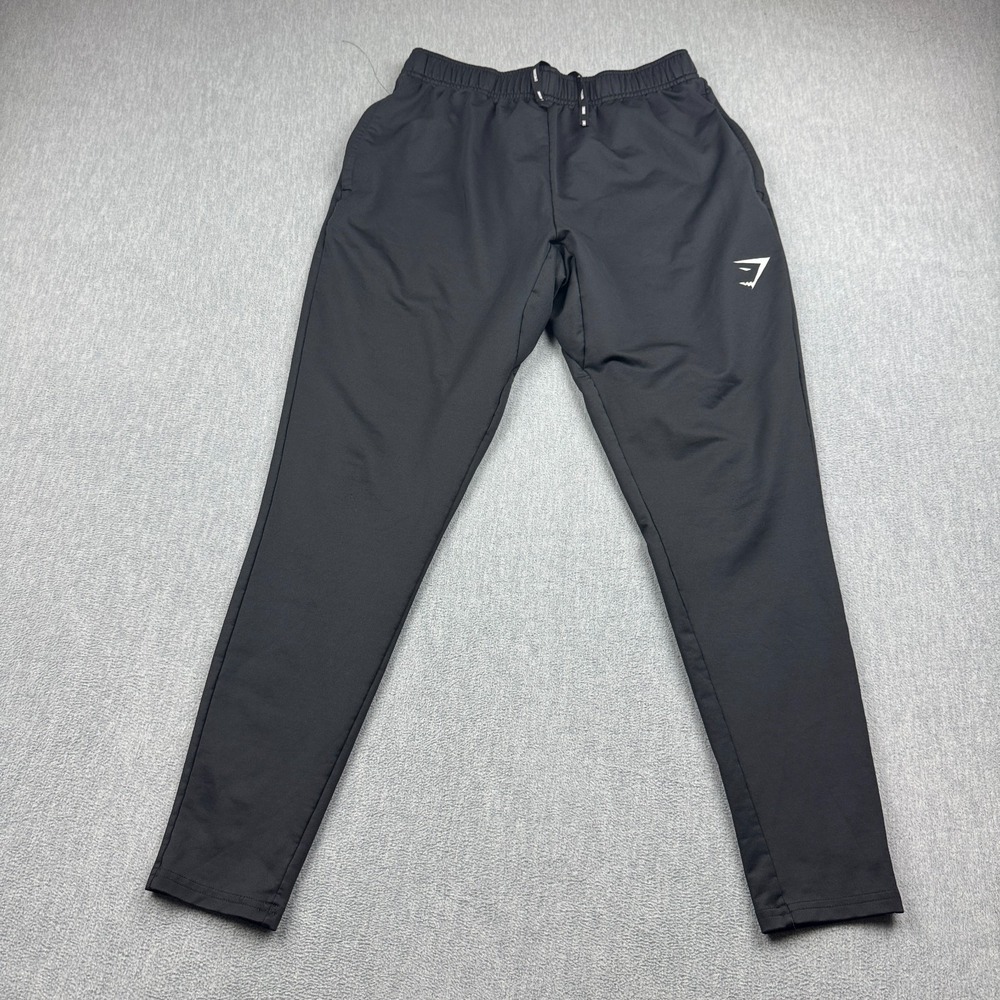 Gymshark Pants Mens Medium Black Arrival Jogger 29" Stretch Pockets Gym Workout
